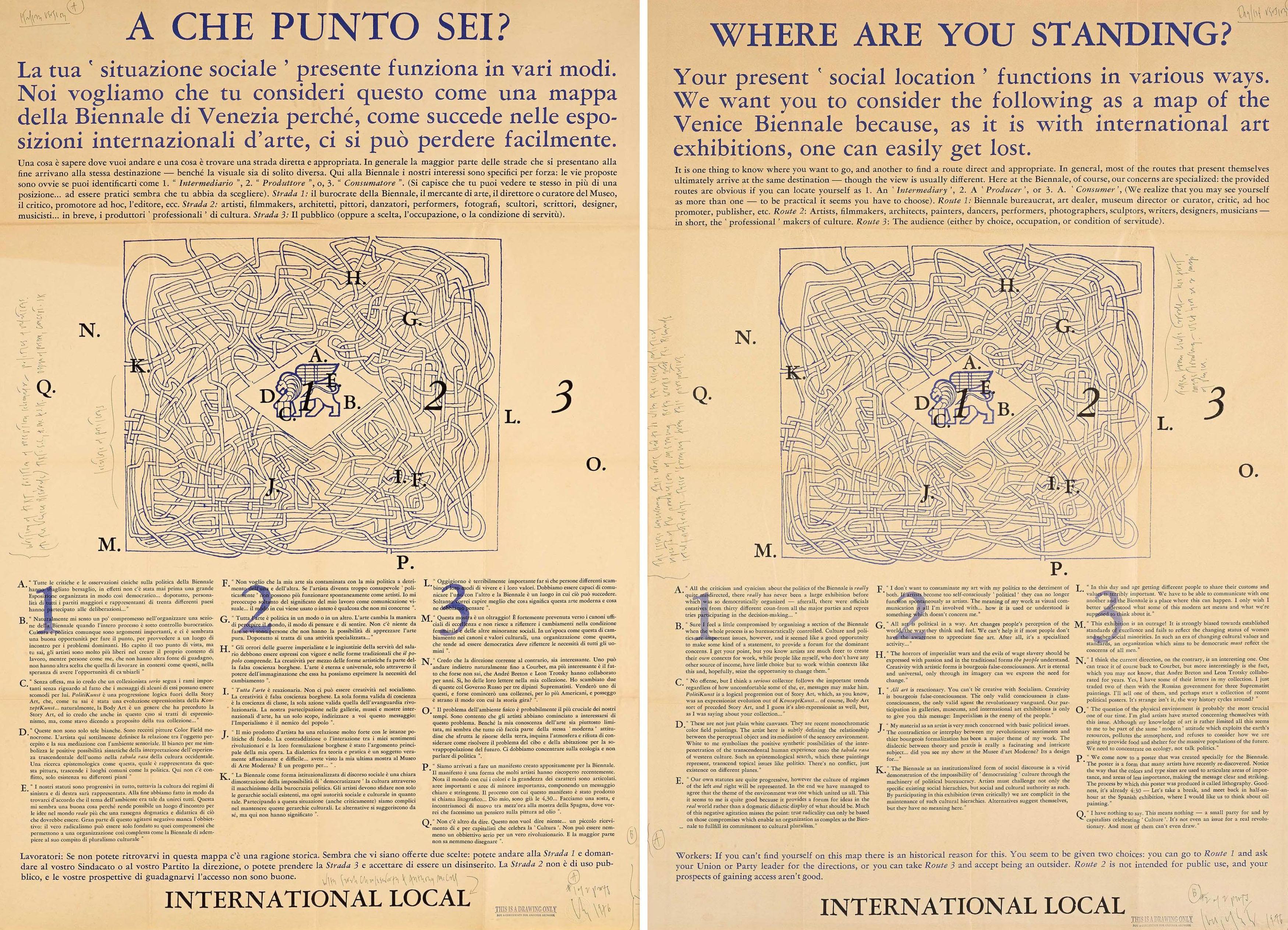 Joseph Kosuth - A que punto sei (Where are you standing?).