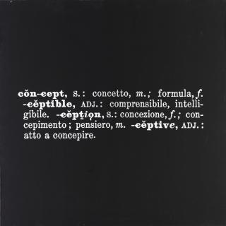 Joseph Kosuth - Art As Idea As Idea, Concept