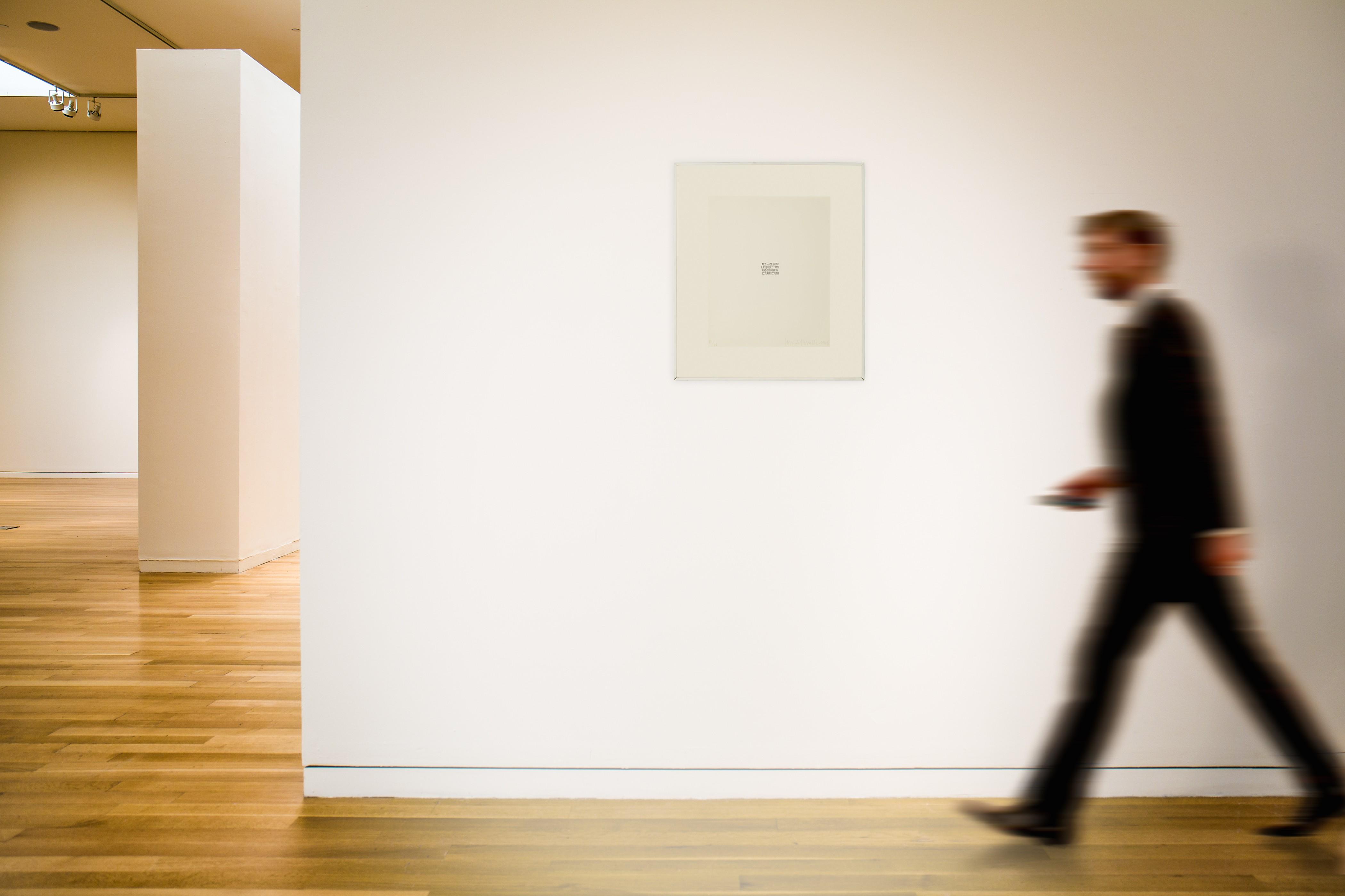 Joseph Kosuth - Art made with a rubber stamp