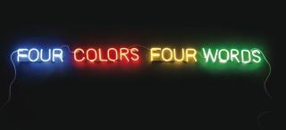 Joseph Kosuth - Four Colors Four Words (Blue, Red, Yellow, Green)