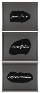 Joseph Kosuth - L\'Essence De La Retorique Est Dans L\'Allegorie: Paradoxe, Description, Représentation