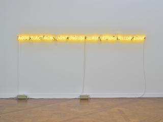 Joseph Kosuth - Neon Electrical Light English Glass Letters Yellow Eight