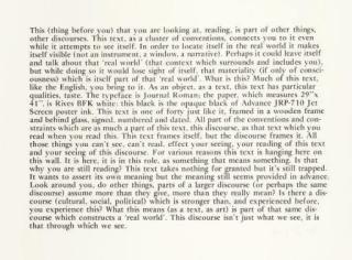 Joseph Kosuth - Text/Context (Conventional): Four Impressions