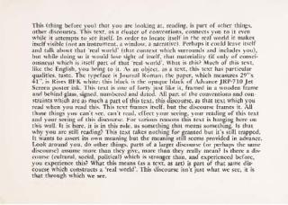 Joseph Kosuth - Text/Context (Conventional)