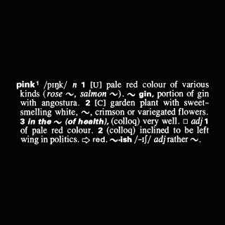 Joseph Kosuth - Titled (A.A.I.A.I.)\' [pink] [Ety.]