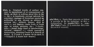 Joseph Kosuth - ‘Titled (A.A.I.A.I.)’ [text-context]
