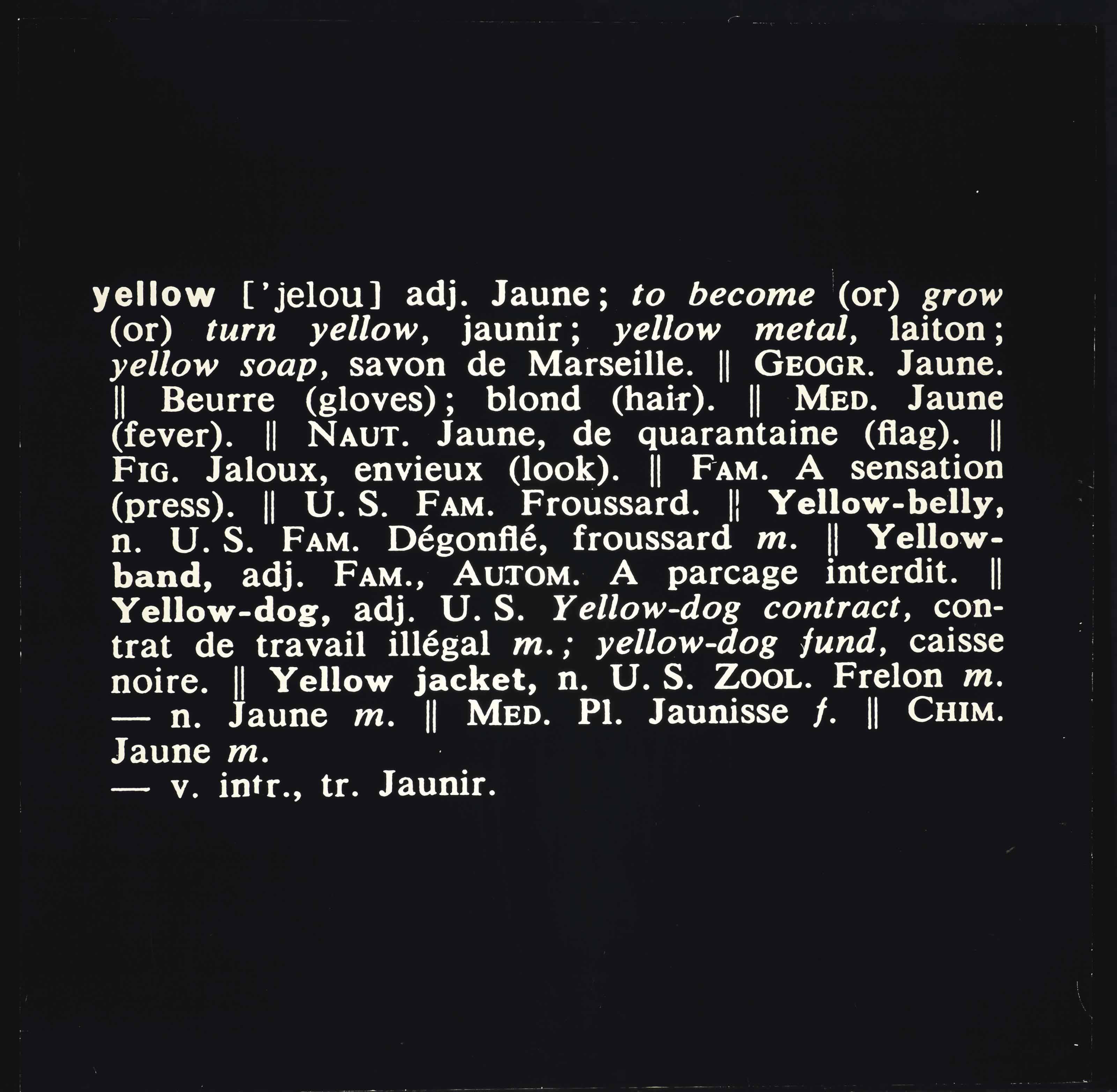 Joseph Kosuth - Titled (Art As Idea As Idea), 1967