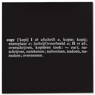 Joseph Kosuth - \'Titled (Art as Idea as Idea)\' [copy] (Eng.-Dutch)