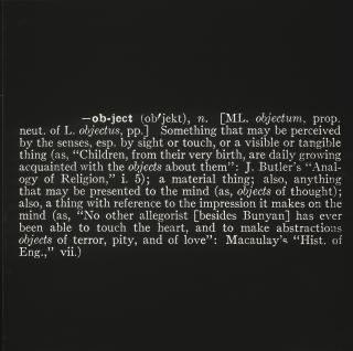 Joseph Kosuth - Titled (Art As Idea As Idea) (Object)