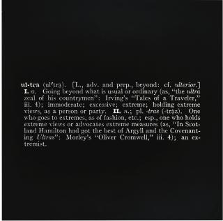 Joseph Kosuth - Titled (Art As Idea As Idea) [Ultra] 1967