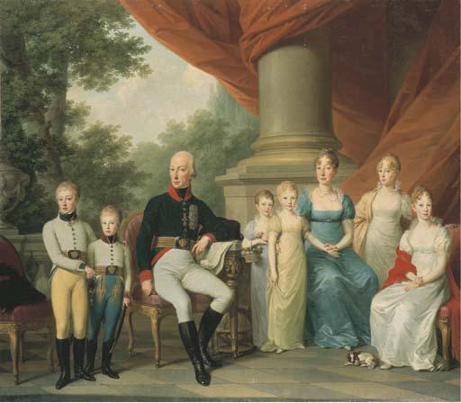 Joseph Kreutzinger - Portrait de la Famille Impériale D\'Autriche