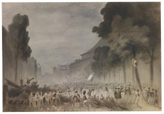 Joseph Louis Hippolyte Bellangé - A Scene From The July Revolution Of 1830, On The Grands Boulevards