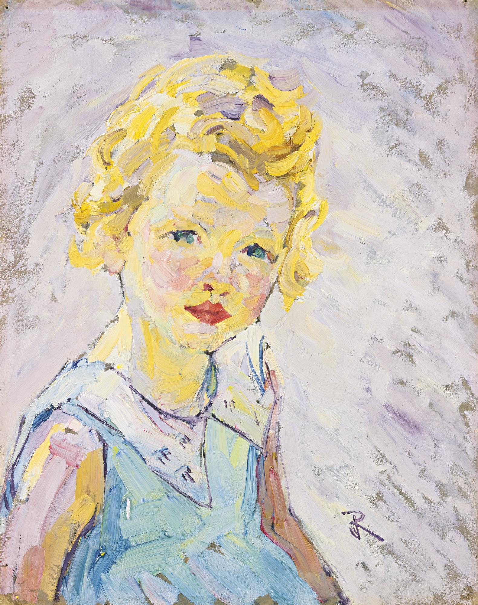 Joseph M. Raphael - Portrait Of A Young Girl