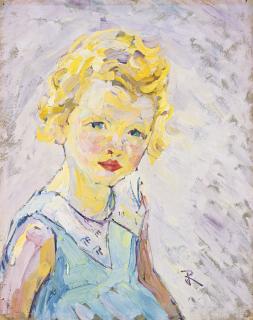 Joseph M. Raphael - Portrait Of A Young Girl