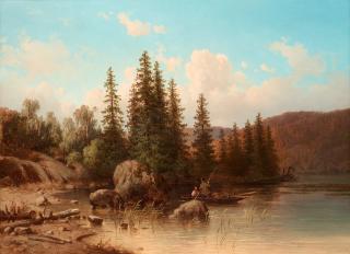 Joseph Magnus Stäck - Landskap från Dalarna (Partie i Elfdalen)