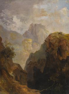Joseph Mallord William Turner, R.A. - A Mountain Scene, Said To Be A View Of The Grivola, In The Val D\'Aosta, Italy