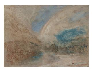 Joseph Mallord William Turner, R.A. - A Rainbow In A Valley, South-East France