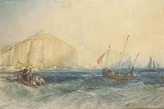 Joseph Mallord William Turner, R.A. - Fishing boats off Hastings