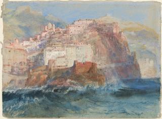 Joseph Mallord William Turner, R.A. - Genoa, from the Sea, looking up to the Church of Santa Maria Assunta in Carignano