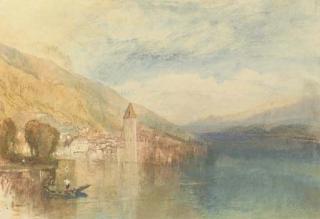 Joseph Mallord William Turner, R.A. - Oberhofen on Lake Thun, Switzerland