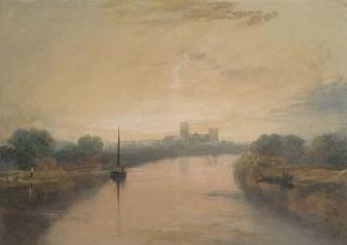 Joseph Mallord William Turner, R.A. - On the River Ouse, with a view of York Minster in the distance