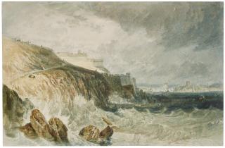 Joseph Mallord William Turner, R.A. - Plymouth Citadel, a gale