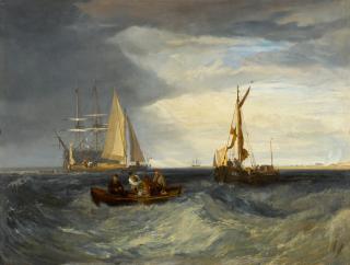 Joseph Mallord William Turner, R.A. - Purfleet and the Essex Shore as seen from Long Reach