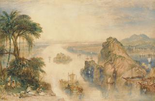 Joseph Mallord William Turner, R.A. - Rocks at Colgong (Kahalgaon) on the Ganges, Bihar, India