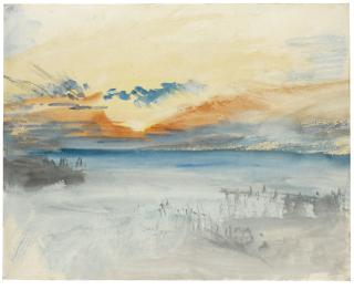 Joseph Mallord William Turner R.A. - Sunset Over Water