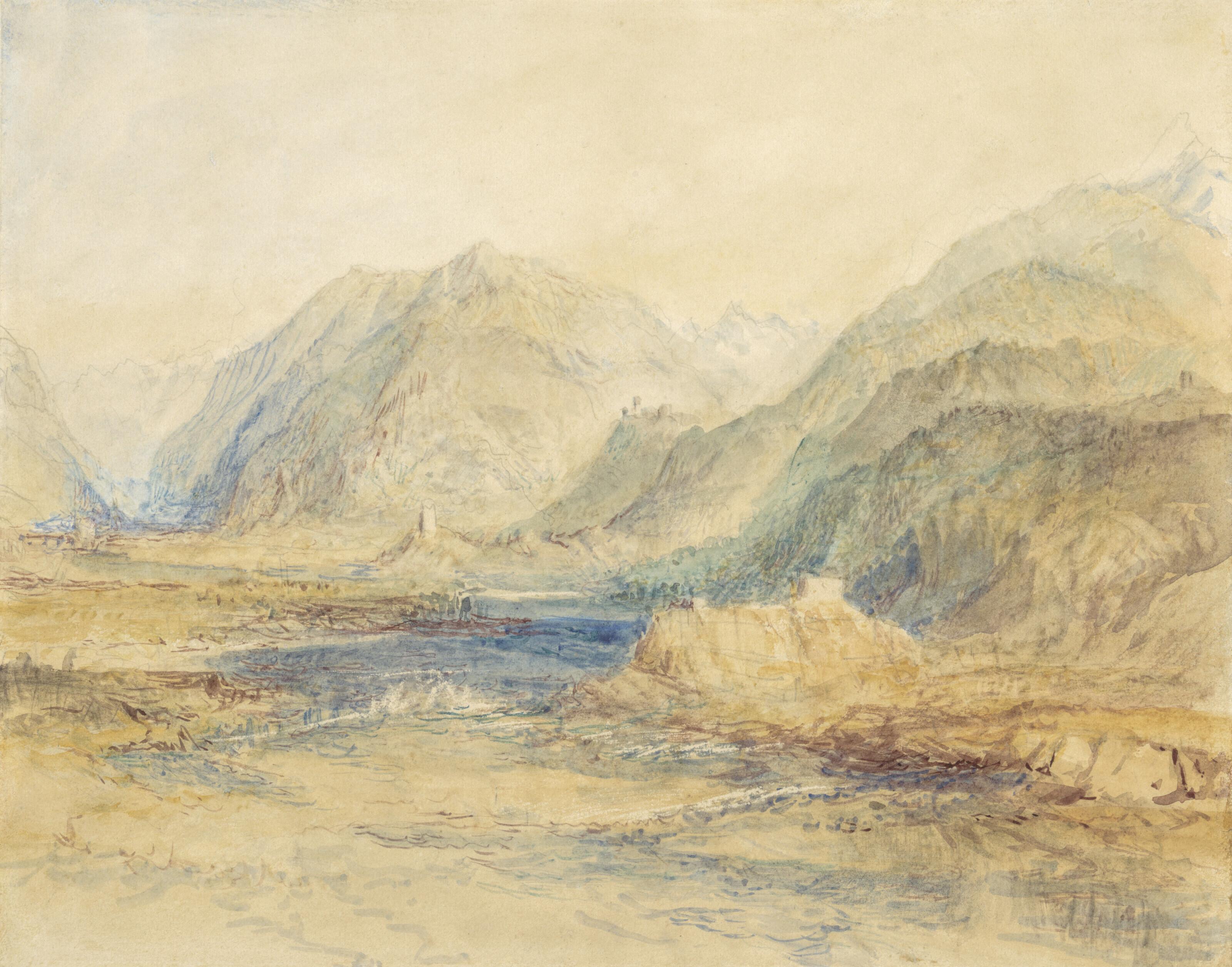 Joseph Mallord William Turner, R.A. - The Domleschg Valley looking North, Switzerland