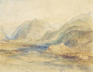 Joseph Mallord William Turner, R.A. - The Domleschg Valley looking North, Switzerland