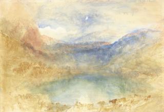 Joseph Mallord William Turner, R.A. - The Lungernsee by Moonlight, Switzerland
