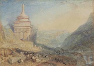 Joseph Mallord William Turner, R.A. - The Valley of the Brook at Kidron, Jerusalem (Absalom\'s Tomb)