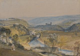 Joseph Mallord William Turner, R.A. - The Valley Of Washburn And Leathley Church, England