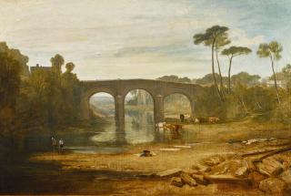 Joseph Mallord William Turner, R.A. - Whalley Bridge And Abbey, Lancashire: Dyers Washing And Drying Cloth