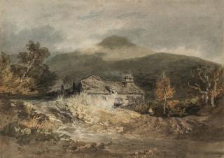 Joseph Mallord William Turner RA - A mill in north Wales