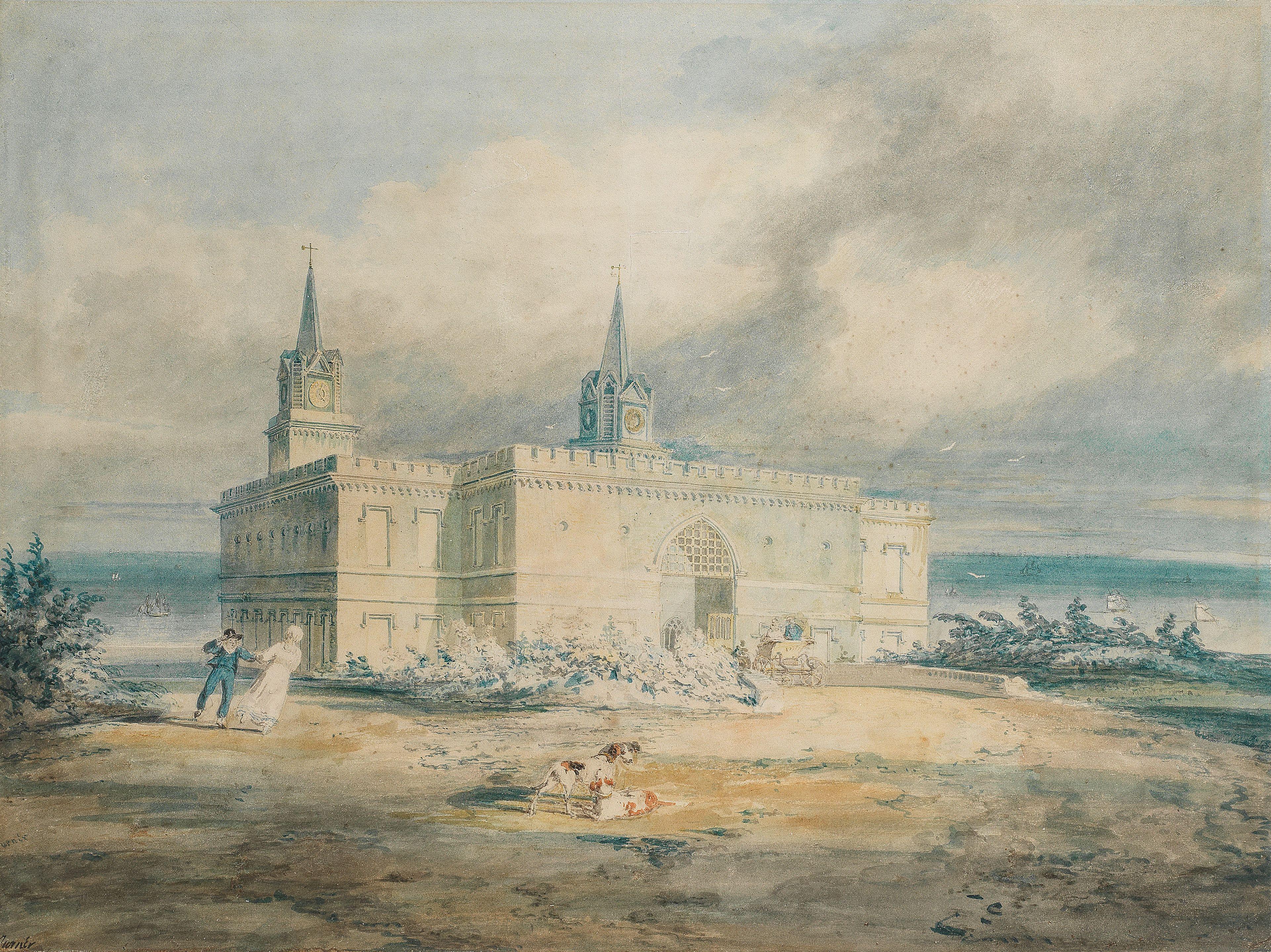 Joseph Mallord William Turner RA - East Cliff Lodge, Ramsgate, the seat of Lord Keith