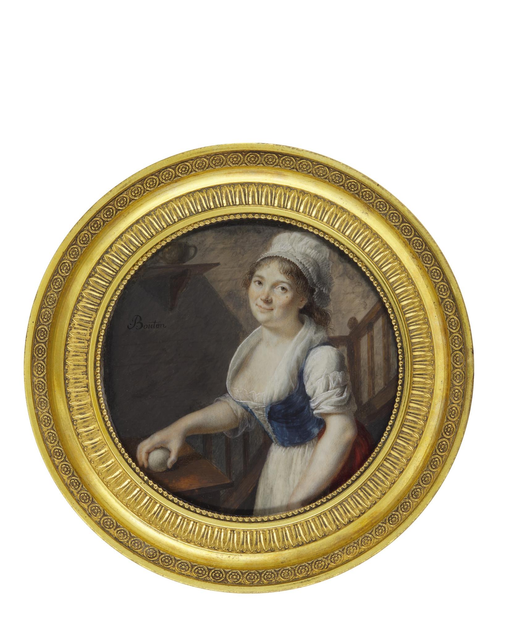 Joseph Marie Bouton - Portrait Of A Pastry Cook, Circa 1795