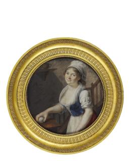 Joseph Marie Bouton - Portrait Of A Pastry Cook, Circa 1795