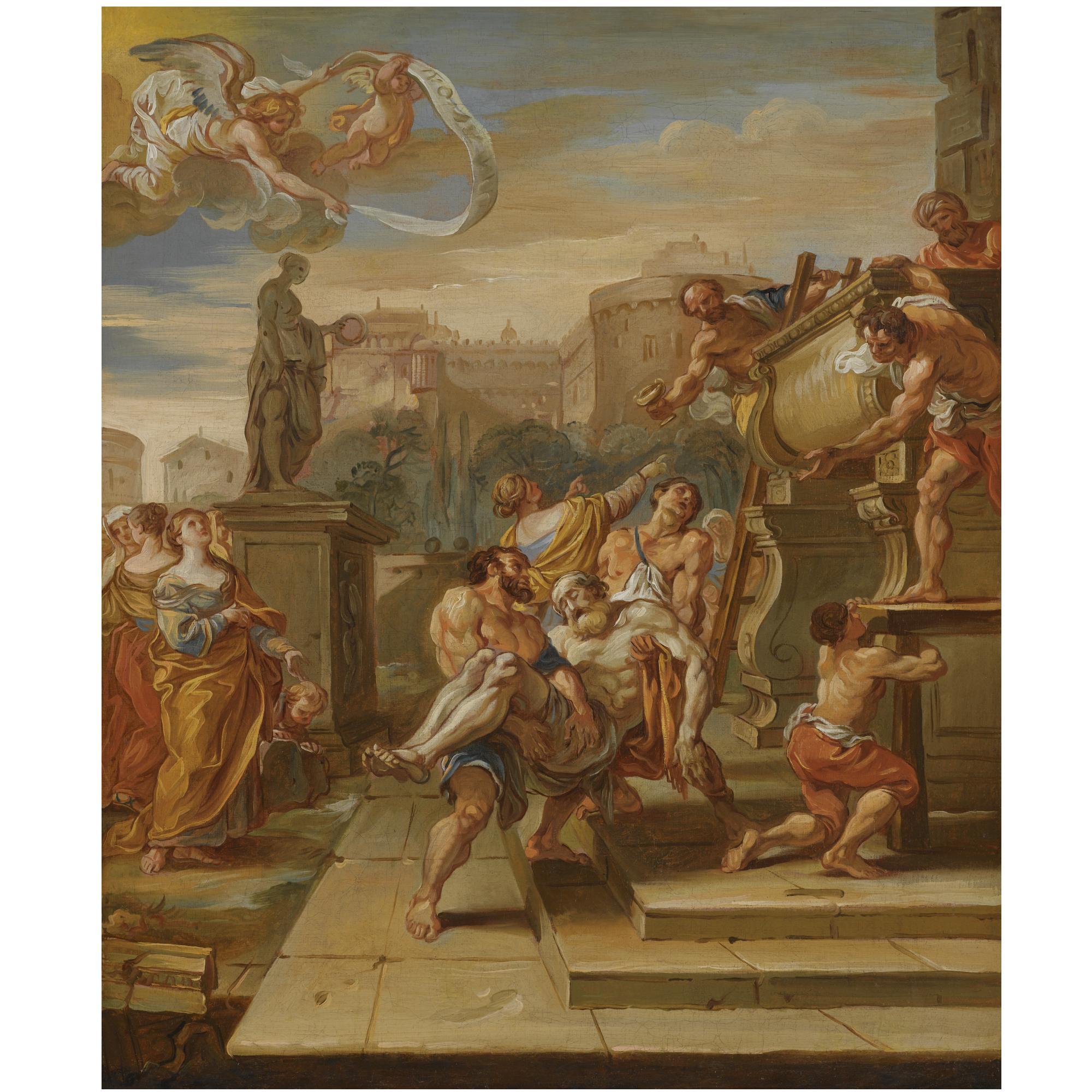 Joseph-Marie Vien - The Entombment Of Saint Andrew