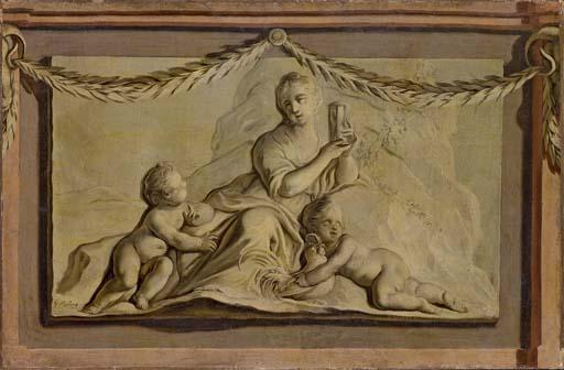 Joseph Melling - Allegoria del Tempo, en grisaille