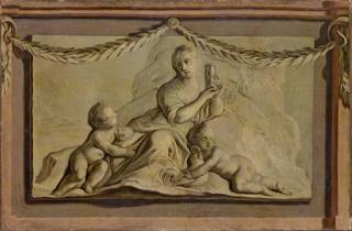 Joseph Melling - Allegoria del Tempo, en grisaille