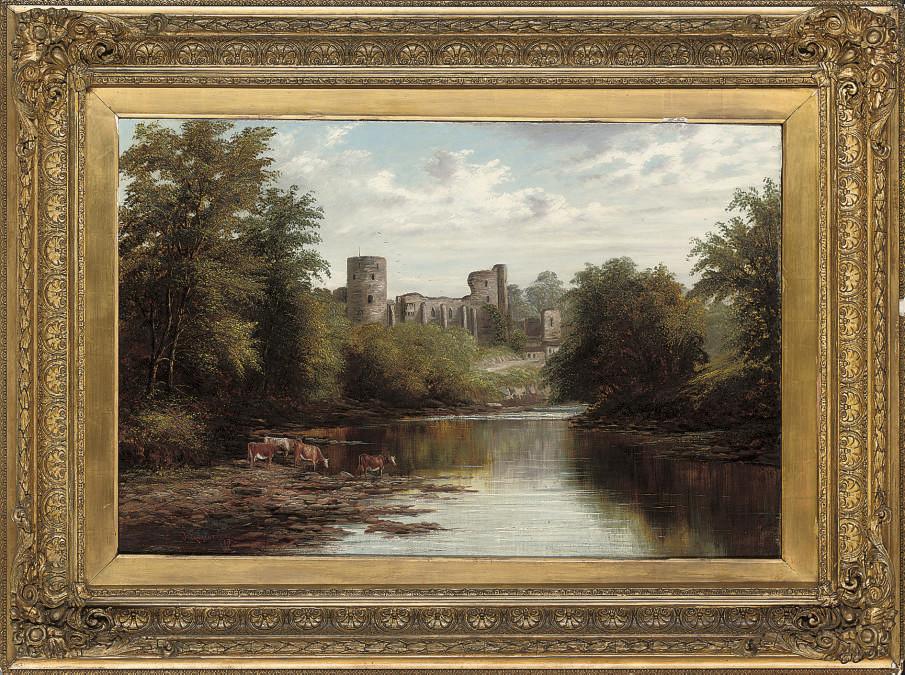 Joseph Mellor - Barnard Castle, on the river Tees, Durham
