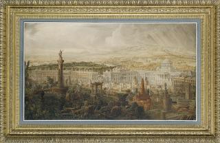 Joseph Michael Gandy, A.R.A. - Design for Waterloo Palace, the proposed town residence of the Duke of Wellington