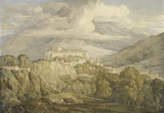 Joseph Michael Gandy A.R.A. - View Near Campitello In The Italian Alps