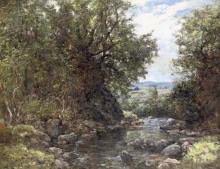 Joseph Morris Henderson, R.S.A. - A shaded pool