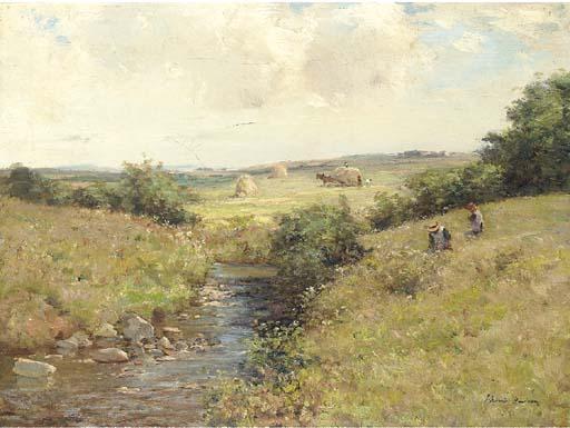 Joseph Morris Henderson, R.S.A. - Picking meadow flowers