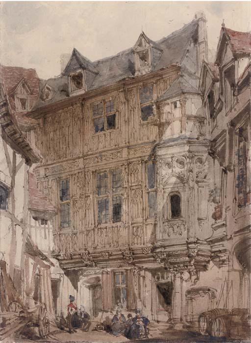 Joseph Nash, O.W.S. - The Backstreets of Rouen