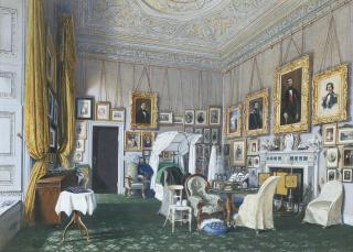 Joseph Nash - La Chambre De La Reine Marie-Amélie À Claremont