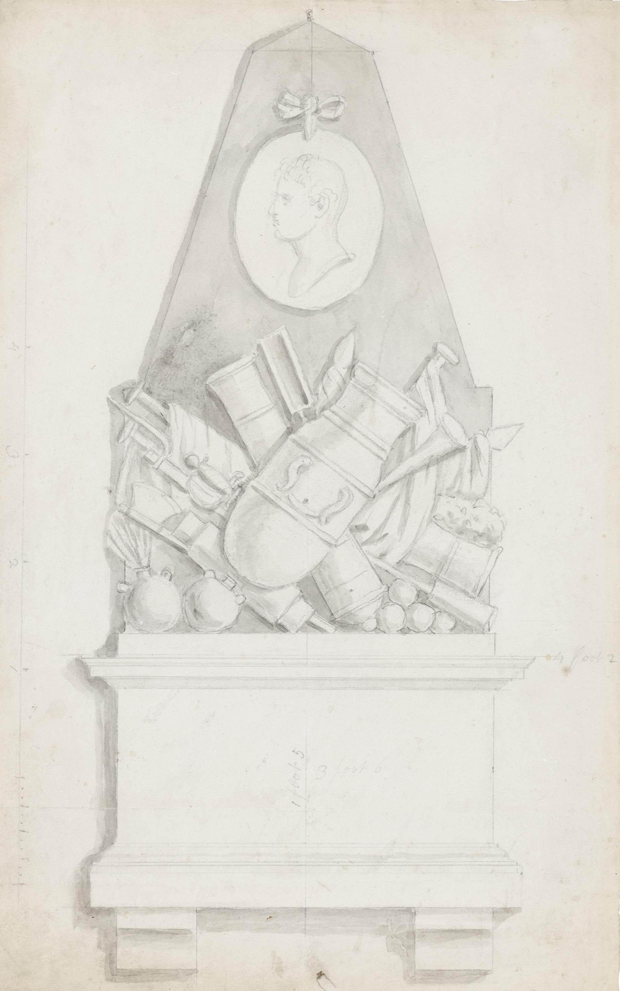 Joseph Nollekens, R.A. - Twelve designs for monuments